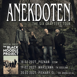 Bilet Kolekcjonerski Anekdoten | (gościnnie: The Black Noodle Project) - 19.02.2027 – Warszawa, TK Gocław (MIejsce stojące)