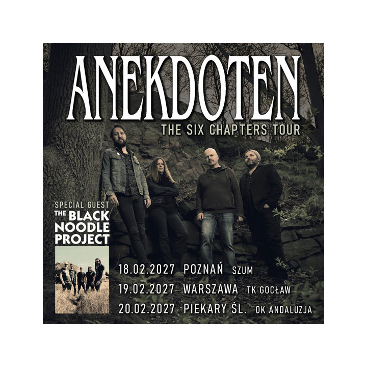 Bilet Kolekcjonerski Anekdoten | (gościnnie: The Black Noodle Project) - 20.02.2027 – Piekary Śląskie, Andaluzja